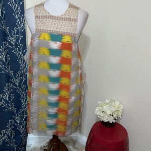 3.1 Phillip Lim Sleeveless Abstract Silk Shift Dress sz 0